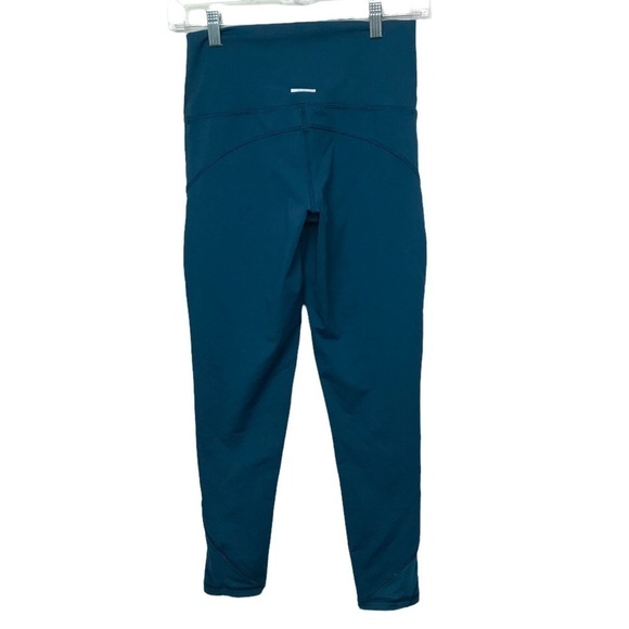 Aerie Blue Athletic Cropped Leggings Medium - Picture 2 of 9